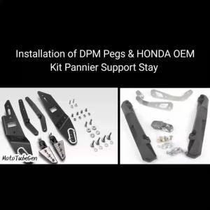 FOR HONDA FOR FORZA750 2017-2026 Motorcycle Footrest Rear Foot Pegs Pedal Passenger Foot Rest Bracket Passenger Footrests 2025