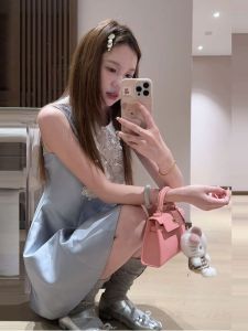 CHANGTONG | Innocent Waist-accentuated Miuchi Style Lace Peter Pan Collar Sleeveless Dress