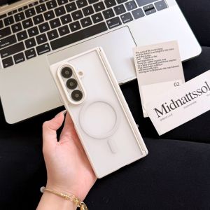 Ốp Lưng Magsafe Matte Armor Cho Samsung Galaxy Z Fold 7/8/6/5 Chống Sốc Mờ Hỗ Trợ Sạc Không Dây Từ Tính