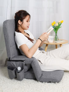 Lazy Sofa Tatami Window Seat Cushion Reading Small Sofa Dorm Bed Foldable Backrest Chair Armrest Nursing Chair Economic Type