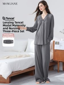 Mom Jane | Nursing Long-sleeve Modal Maternity Pajama Set