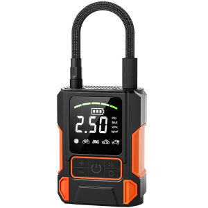 Portable Wireless Tire Inflator with Pressure Gauge