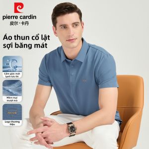 Pierre Cardin | Áo Polo Nam Vải Lụa Đá Phù Hợp cho Mùa Hè Công Việc và Mặc Thường Ngày
