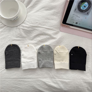 Amnesia Cat Womens Half-Length Cotton Mesh Socks Summer Thin Section Transparent Palmate Design Invisible Boat Socks