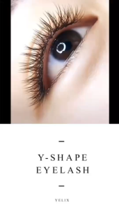ขนตาปลอม รูปตัว Y 0.07 ต่อขนตา YY นุ่ม เป็นธรรมชาติ
