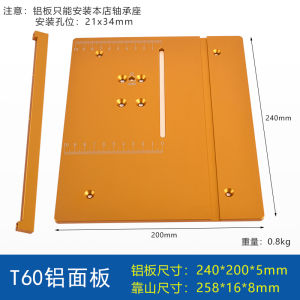 Miniature Table Saw Accessories Woodworking Desktop Work Aluminum Panel Home Use Table Saw Ruler Precision Understanding