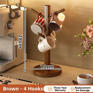 YUHONG | Luxurious Water-draining Mug Rack Small