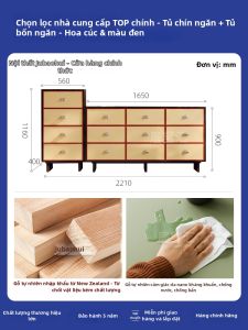 Tủ Lưu Trữ Dung Lượng Lớn Chất Liệu Gỗ Nguyên Khối Phong Cách Cổ Điển