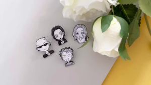 Potdemiel | 4 Bộ Huy Hiệu Trâm Cài Anime Nhật Bản - Oosaki Nana Komatsu Nana Terashima Nobuo Nhân Vật Hoạt Hình Trang Sức Thời Trang Cho Quần Áo