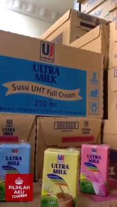 Susu Ultra Stroberi (Strawberry) 125 ml - ( HARGA 12 PCS )