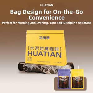 HUATIANCUI | Cinnamon and Corn Silk Flavored Freeze Dried Arabica Black Coffee 28 Cups