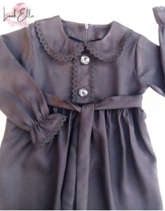 baju gamis hitam anak perempuan usia 1-12 tahun anak TK