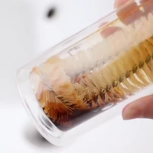 Kitchen Bendable Wooden Long Handle Cleaning Brush Glass Cup Milk Bottle Teapot Cleaner Scrubber Cup Cleaning Brush