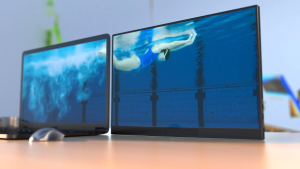 【Local Warehouse】ZOOMEDIN 15.6 Inch 1080P FHD Ultra-Slim&Ultra Light Portable Monitor for Laptop100% SRGB External monitorDual Speakers Extender Display. with Smart Cover for LaptopPC Phone Xbox PS4/5 Switch【Delivered Whinin 72 Hours】