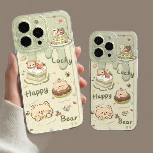 YOUSIDUN | New Transparent Cute Couples Phone Case For iPhone Full Protection
