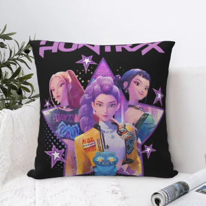 Kpop Demon Hunters Huntrix Pillow Covers Printed Cushion Cover Decorations 2025 Movie Derpy Tiger Throw Decoration Pillowcase
