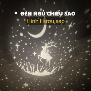 Đèn ngủ chiếu sao Saby Dreamz Saby Stories tấm phim chiếu hươu sao đèn chiếu trần đa dạng lựa chọn phim chiếu BH 12 tháng