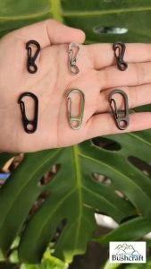 SNAP SPRING CLIP HOOK FOR PARACORD LANYARD AND ID LACE MINI CARABINER KEYCHAIN SPRING BACKPACK CLASPS LOCK HOOK