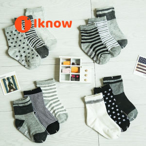 I know 12 Pairs Baby Toddler Kid Sock Boy Girl Non Skid Anti Slip Knit Ankle Grip Sock