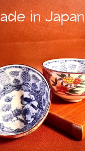 [Hàng Hiếm Japan 100% New] 01 Chén Trà Đặc Sắc Trong Vẽ Lam Ngoài Vẽ Tam Thái