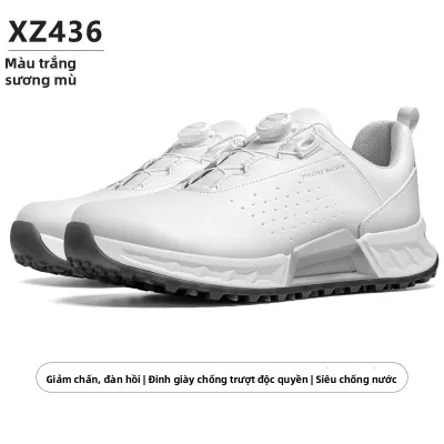 Giày Golf Cho Nam Hấp thụ Sốc Thoáng Khí với Dây Buộc Quay