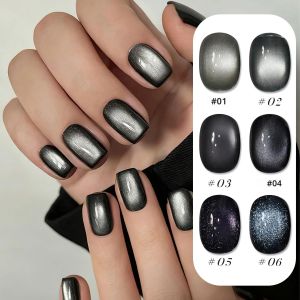 MIANEL 12 มล. 1-6 ชิ้น เจลทาเล็บสีน้ำตาลแบบใหม่ เจลทาเล็บสีน้ำตาลแบบเลเยอร์ สำหรับทำเล็บสีน้ำตาล สำหรับคริสต์มาส เล็บสีฟ้า