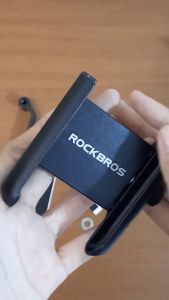 Holder Tempat HP Sepeda Rockbros B1-1 Phone Holder Anti Slip Waterproof Adjustable Dudukan Handphone Motor Bracket Rak Bicycle