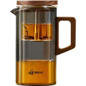 GIANXI | High-Temperature Resistant Tea Infuser Glass Teapot
