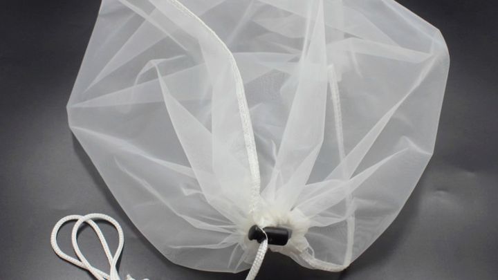 Tea net pouch cloth square /stainless Strainer mesh for Milk Tea Filter Bag  reusable washable with lock herb filter - Main Image