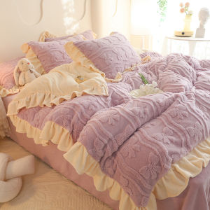 YAOKANG | Winter Thick Milk Velvet Four Piece Bedding Set