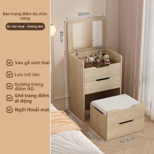 Bàn Trang Điểm Gập Hiện Đại Mini Có Khoảng Lưu Trữ