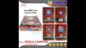 Buku Tulis Skola Campus Isi 36 Lembar / Buku Sekolah Ukuran Boxy / B5 Campuss 36 Lbr  - Per Pak isi 10 Buku Sekola Buku Tulis Model Lecture Book Pengiriman Instan Dan Ekonomi - Lazada