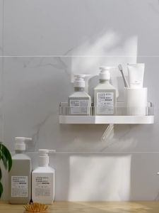other | 1pc Bathroom Storage Divided Into Shelves Washbasins Cabinets Storage Separated Household Wall Mounted Bathroom Storage Rack