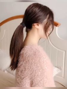 วิกผมหางม้า วิกหางม้าแบบผูก หางม้าดัดลอน แฮร์พีชผมยาว วิกหางม้าดัดลอน วิกหางม้าเกาหลี วิกหางม้าผู้หญิง วิกหางม้ายาว