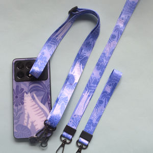 Adjustable Short Phone Strap Womens Ins Purple Taro Neck Hanging Rope Crossbody Bag Phone Chain Bracelet for Apple Huawei Vivo Xiaomi Oppo