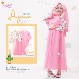 Set dress kutung anak dengan outer bolero warna ungu pink pastel rose ayana LABELLA 3 4 5 6 7 8 9 10 tahun lucu casual simpel cantik tutu tulle tille