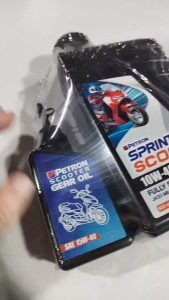 [MDPOT] PETRON OIL 10W-40 SCOOTER OIL FULLY SYNTHETIC 800ML WITH FREE GEAR OIL