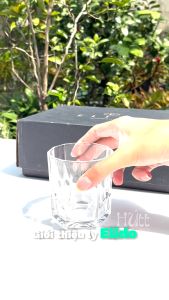 Hộp 6 Ly Thủy Tinh Cỡ Vừa Uống Rượu Sang Trọng Cao Cấp Elido E6B02