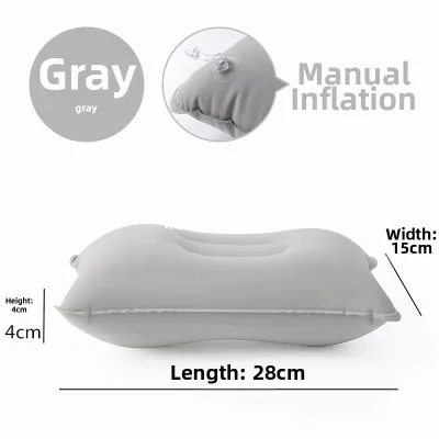 Portable Inflatable Lumbar Support Pillow Foldable High Speed Railway Airplane Travel Cushion Back Pain Relief Seat Cushion