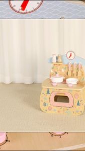 BYJ Wooden Mini Stove Cooking Chef Pretend Mini Kitchen Food Gift For Kids
