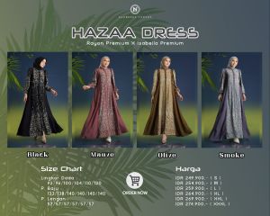 HAZAA DRESS ✅ Nadheera Luxury ( READY STOK)
