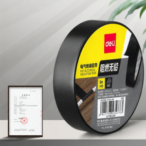 deli | High Adhesion Strong Resilient PVC Waterproof Flame Retardant High-Temperature-Resistant Insulation Tape