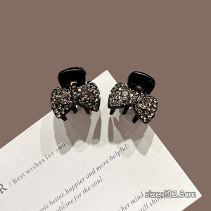 กิ๊บติดผมรูปผีเสื้อประดับคริสตัลสำหรับผู้หญิง ทรงเจ้าหญิง ขนาดเล็ก 2025 รุ่นใหม่ กิ๊บติดผมสไตล์เกาหลี ไม่ติดกระดูกสันหลัง