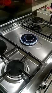 DW Replacement Gas Stove Burner Parts 66mm Burner Cap + 135mm Ring and 149mm Distributor for Kitchen Cooking Use.