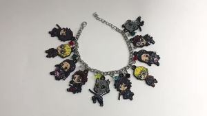 Bandai | Móc Khóa Vòng Tay Anime Phiên Bản Q Dành Cho Nữ Charm Hoạt Hình Phụ Kiện Học Sinh Quà Tặng Phổ Biến Quà Tặng Tiệc Tùng Bằng Kim Loại