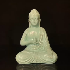 Tượng Đức Phật cao 23cm Trang Trí Thác khói trầm hương Tiểu cảnh Terrarium