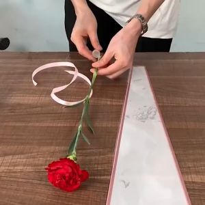 50pcs Emas Rose Sleeve Bunga Mawar Satu Tangkai Plastik Bunga Satuan Single Rose Sleeve Bouquet Bag