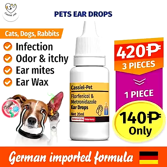 Photo inspiration: Cassiel Pet Ear Drops For Eliminate Ear Mites Treating Ear Photo Inspiration