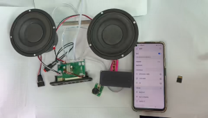 9V/24V 80W TWS serial communication Bluetooth decoding board decoder DIY player driver RGB spectrum speaker kit