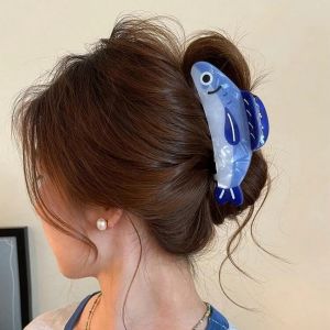 Kẹp Tóc Hình Cá Mòi Hoạt Hình Thiết Kế Động Vật Biển Cá Mập Cá Heo Chất Liệu PVC Dành Cho Nữ Quà Tặng Dự Tiệc 9.5cm/13cm